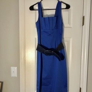 Black Halo blue dress navy leather belt included
